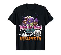 Miglior Trucco o Scherzetto con Halloween Zucca Sorridente Mostro Maglietta