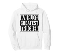 Miglior Trucker Dad World's Greatest Trucker Felpa con Cappuccio