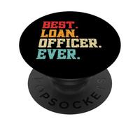 Miglior ufficiale di prestito di sempre retrò divertente consulente ipotecario PopSockets PopGrip Adesivo