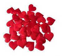 Migliora facilmente la decorazione della tua festa con questo set di 200 vivaci petali artificiali a forma di cuore (rosso)