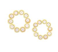 Migliora il suono del tuo strumento: 20 pezzi Piezo Elements Buzzer Sensori per chitarra, tamburo, microfono, violino, mandolino - Materiale rame, colore ottone, spessore 0,5 mm, 23 mm e 15 mm