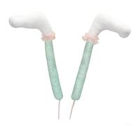 Migliora il tuo giardino con 2 decorazioni per vasi di fiori a forma di zampa di coniglietto pasquale, design divertente e festivo