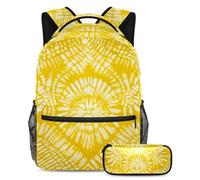 Migliora il tuo gioco di ritorno a scuola con il nostro set di 2 zaini per bambini, perfetto per ragazzi, ragazze, adolescenti, tintura gialla, Multicolore#07, B:29.4x20x40cm P:19x7.5x3.8cm, Zaini