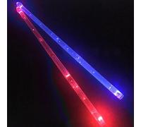 Migliora il tuo gioco sul palco con le bacchette luminose progettate per emozionanti esperienze di gioco notturne (rosso blu)