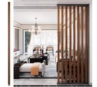 Migliora il tuo spazio con il moderno divisorio in legno, regolabile da 70 a 240 cm di altezza dal pavimento al soffitto, con eleganti doghe per casa, ufficio e ingresso, non richiede trapano (colore