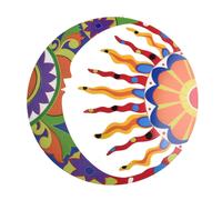 Migliora il tuo spazio esterno con un'accattivante arte da parete luna e sole in