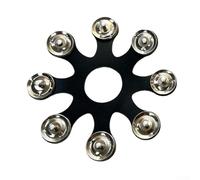 Migliora il tuo stile di gioco vibrante con batteria per piatti Hi Hat Tamburello e Jingles (nero)