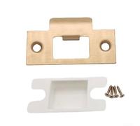 Migliora la porta del tuo garage con questa robusta piastra di rinforzo e copertura per catenaccio per una maggiore difesa (oro rosa)