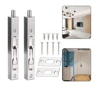 Migliora la sicurezza della tua porta con serrature a filo cromate lucide (2 con