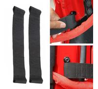 Migliora la sicurezza delle porte con 2 cinghie nere resistenti per Jeep Wrangle