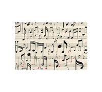 Migliora la tua esperienza culinaria con MSRHIUEF Musical Theme Music Clefs Prints Set di 6 tovagliette 30,5 x 45,7 cm