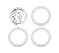 Migliora la tua moka con 3 guarnizioni in silicone e 1 filtro in alluminio per ottenere i migliori risultati (2 tazze)