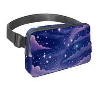 Migliora le tue attività all'aperto con il nostro marsupio da viaggio, il marsupio definitivo per corsa, passeggiate e ciclismo, cielo stellato viola, Multicolore#04, 1.5x9.0x5.9in/4x23x15cm
