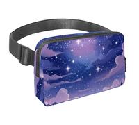 Migliora le tue attività all'aperto con il nostro marsupio da viaggio, il marsupio definitivo per corsa, passeggiate e ciclismo, cielo stellato viola, Multicolore#05, 1.5x9.0x5.9in/4x23x15cm