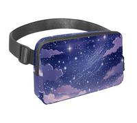 Migliora le tue attività all'aperto con il nostro marsupio da viaggio, il marsupio definitivo per corsa, passeggiate e ciclismo, cielo stellato viola, Multicolore#08, 1.5x9.0x5.9in/4x23x15cm