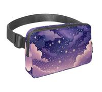 Migliora le tue attività all'aperto con il nostro marsupio da viaggio, il marsupio definitivo per corsa, passeggiate e ciclismo, cielo stellato viola, Multicolore#06, 1.5x9.0x5.9in/4x23x15cm