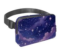 Migliora le tue attività all'aperto con il nostro marsupio da viaggio, il marsupio definitivo per corsa, passeggiate e ciclismo, cielo stellato viola, Multicolore#03, 1.5x9.0x5.9in/4x23x15cm