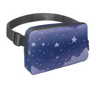 Migliora le tue attività all'aperto con il nostro marsupio da viaggio, il marsupio definitivo per corsa, passeggiate e ciclismo, cielo stellato viola, Multicolore#01, 1.5x9.0x5.9in/4x23x15cm
