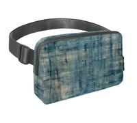 Migliora le tue attività all'aperto con il nostro marsupio da viaggio, il marsupio definitivo per corsa, passeggiate e ciclismo, texture blu vintage screziata, Multicolore#07, 1.5x9.0x5.9in/4x23x15cm