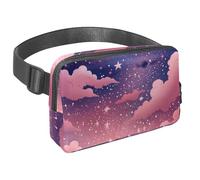 Migliora le tue attività all'aperto con il nostro marsupio da viaggio, il marsupio definitivo per corsa, passeggiate e ciclismo, cielo stellato viola, Multicolore#07, 1.5x9.0x5.9in/4x23x15cm