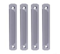 Migliora le tue porte con 4 maniglie scorrevoli in lega di alluminio per finestre e armadi (grigio)