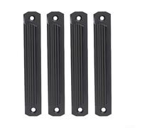 Migliora le tue porte con 4 maniglie scorrevoli in lega di alluminio per finestre e armadi (nero)
