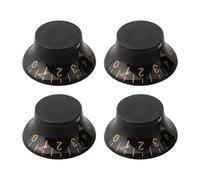Migliora Le Tue Prestazioni Per Chitarra Elettrica Con Le Manopole Di Controllo Della Velocità Del Cappello A Cilindro, Set Di 4 parti di chitarra(Black)