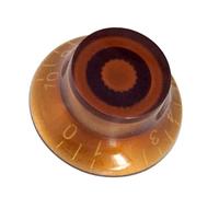 Migliora Le Tue Prestazioni Per Chitarra Elettrica Con Le Manopole Di Controllo Della Velocità Del Cappello A Cilindro, Set Di 4 parti di chitarra(Dark brown)