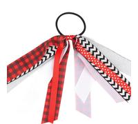 Migliorato Natale Accessori per capelli Per Ragazze Seta Elastici Decorativi Elastico Coda Di Cavallo Cinghie Morbide Comode