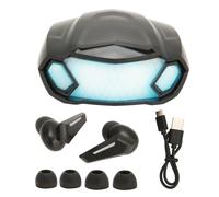 Miglioratori audio, controllo touch Bluetooth 5.2 Cuffie impermeabili con cancellazione del rumore, suono dei bassi Auricolari wireless con display