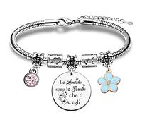 Migliore Amica Bracciali Donne Vera Amicizia Apprezzare Regalo Compleanno Coniglio Gioielli Vai All'Università Laurea Addio Accompagnare Bestie Promemoria Natale Ricordo Moda Regali Carino Fiore
