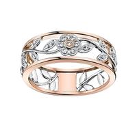 Migliore amica, fedi nuziali a forma di cuore, per gioielli, idea regalo, anelli (oro rosa, 9)