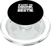 Migliore amico divertente se perso o ubriaco, per favore torna da Bestie PopSockets PopGrip per MagSafe