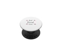 Migliore amico mai tipografia con un cuore PopSockets PopGrip Adesivo