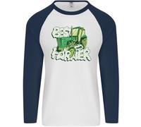 Migliore Contadino Ever Agricoltura Festa Del Papà Uomo L/S Baseball T-Shirt