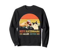 Migliore Katzenmama Aller Zeiten Retro Lustig Muttertag Felpa