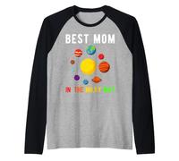 Migliore Mamma nella Via Lattea Galaxy Space Science Madre Mai Maglia con Maniche Raglan
