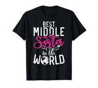 Migliore sorella di mezzo del mondo Middle Sister Maglietta