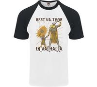 Migliore VA Thor IN Valhalla Viking Festa Del Papà Uomo S/S Baseball T-Shirt