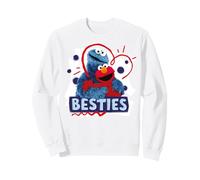 Migliori Amiche retrò di Sesame Street Cookie Monster Elmo Best Friend Felpa