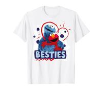 Migliori Amiche retrò di Sesame Street Cookie Monster Elmo Best Friend Maglietta