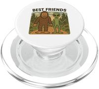 Migliori Amici Divertente Bigfoot e Alien Cryptid, UFO, Fantascienza PopSockets PopGrip per MagSafe