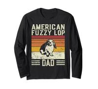 Migliori Coniglio papà Uomini - Vintage Americano Fuzzy Lop Maglia a Manica