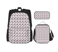 Migpkd Adorabile Little Baby Sloth School Bag Pencil Case Lunch Bag Combinationbackpack per bambini Scuola Bookbag