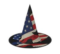Migpkd American Eagle E Flag Halloween Cappello Strega Per Le Donne Uomini Cosplay Accessori Per Costume Party Wizard Hat