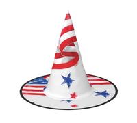 Migpkd Bandiera Americana E Stelle Cappello Da Strega Di Halloween Per Le Donne Degli Uomini Cosplay Accessori Per Il Costume Del Partito Cappello