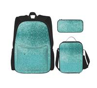 Migpkd Borsa per la scuola a forma di piccole piastrelle a pois borsa portapranzo Combinationbackpack per la scuola dei bambini