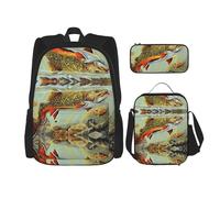 Migpkd Brook - Zaino per la scuola, per la pesca alla trota e la mosca, per la scuola, per bambini