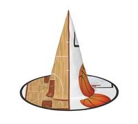 Migpkd Cappello da strega di Halloween del tabellone del campo da basket per le donne degli uomini accessori cosplay per il cappello del mago del partito del costume