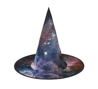 Migpkd Carina Nebula Space Halloween Cappello da strega per donne uomini Cosplay accessori per costume festa mago cappello